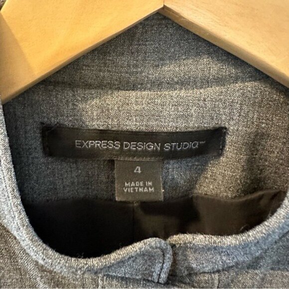 VTG Express Design Studio Military Inspired Utilitycore Jacket Gray Size 4 - Picture 7 of 11